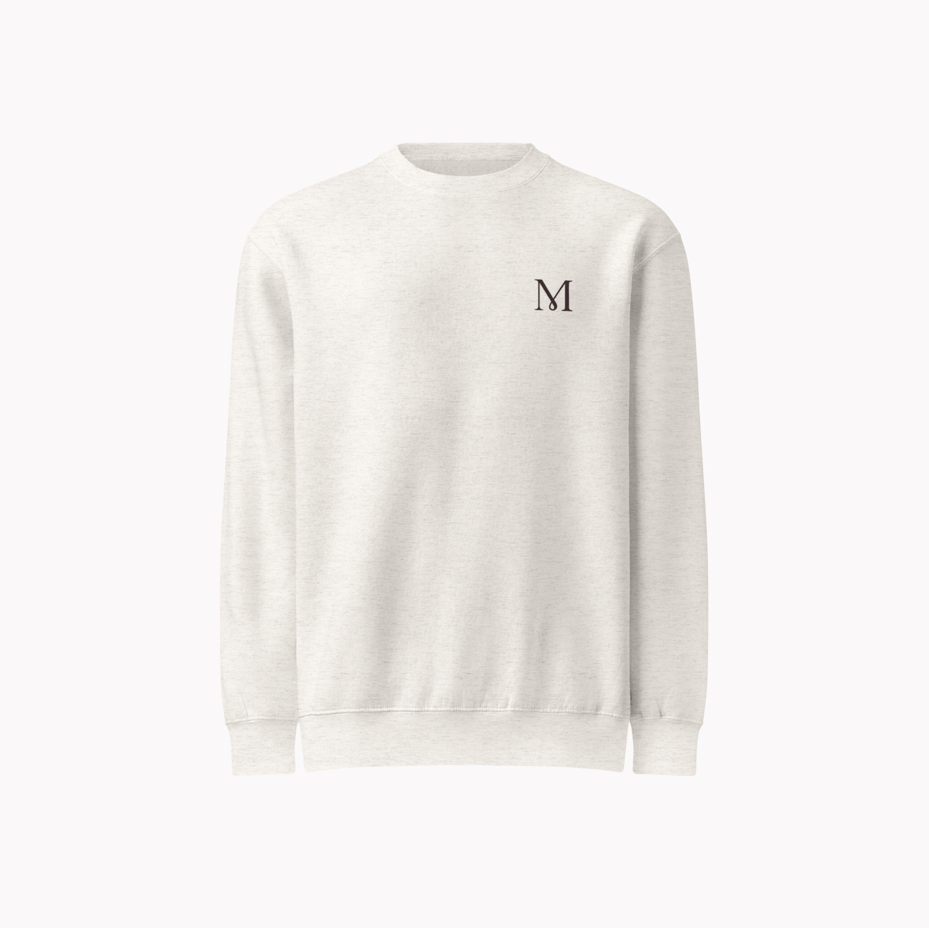 The Club Crewneck in oatmeal heather